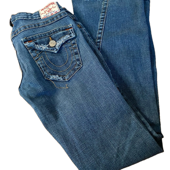 True Religion Y2K distressed jeans - size 29 - Picture 1 of 11